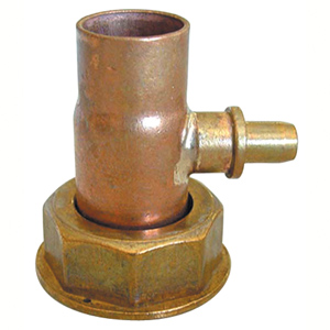 Racor de cobre con purgador soldado Ø 22 mm  3/4″
